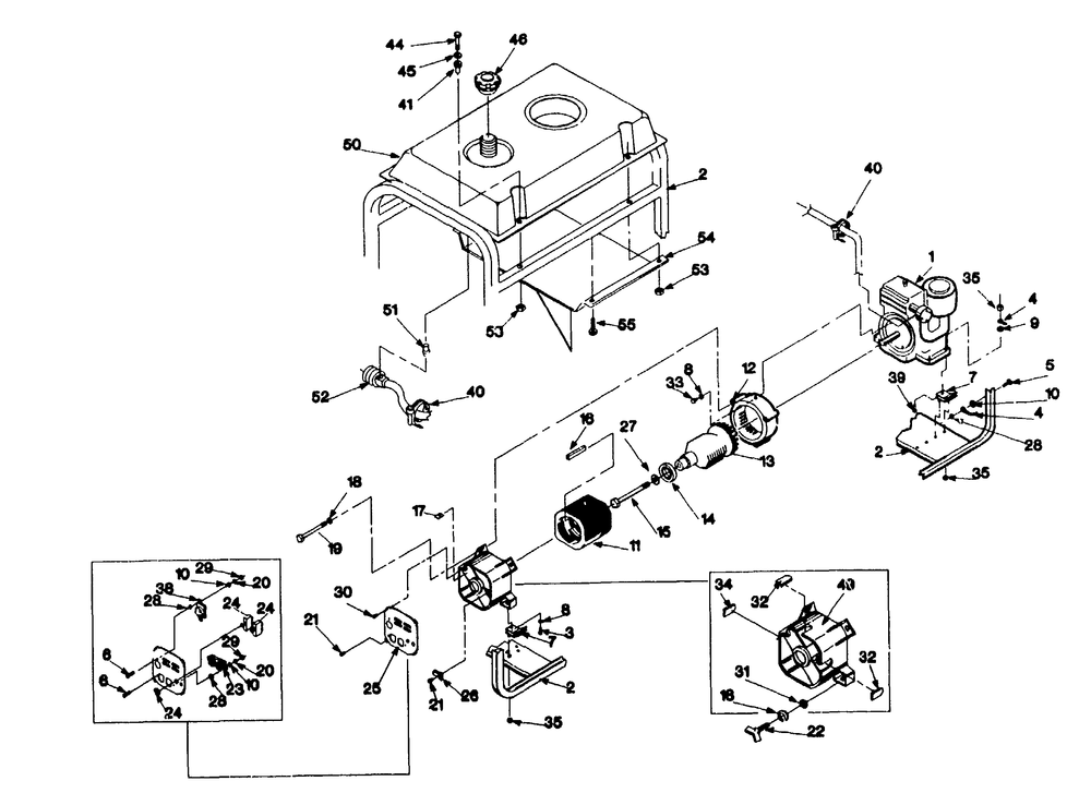 Generator 3zc12b Diagram and Parts List for 9569-0-3ZC12B  Briggs and Stratton Generator